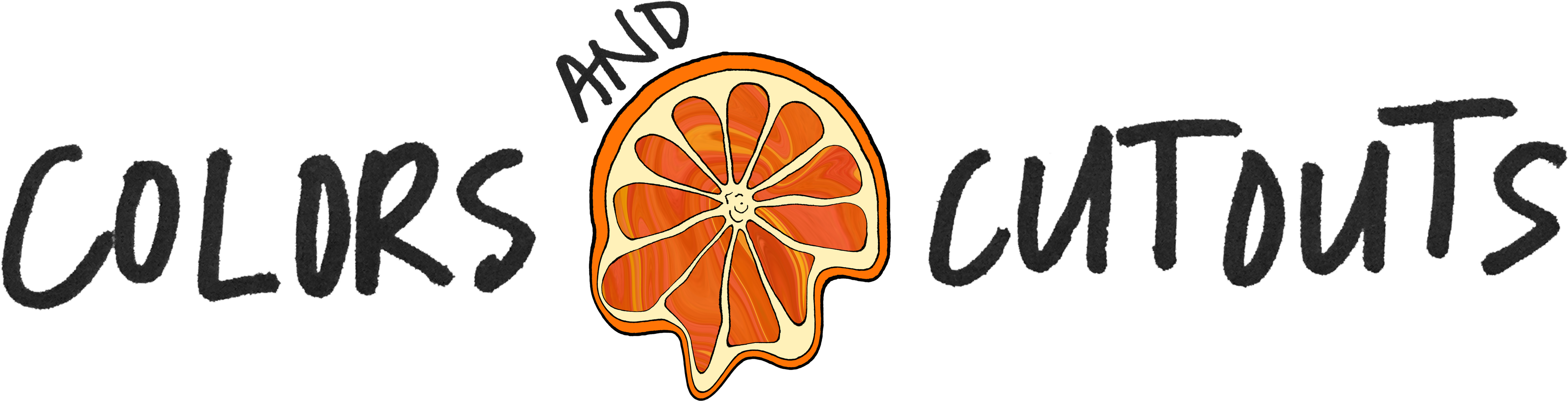 Orange Slice Sticker - Insect (4173x1121), Png Download