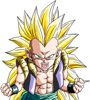 New Dragon Ball Z Vegito Wallpapers Dragon Ball Z Wallpapers - Gotenks Super Saiyan 3 (416x408), Png Download