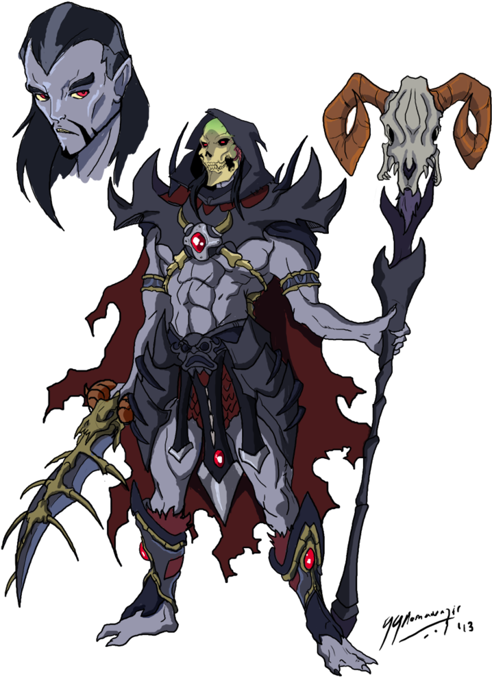 Skeletor Anime Style Redesign By Jazylh-d6bmzho (772x1034), Png Download