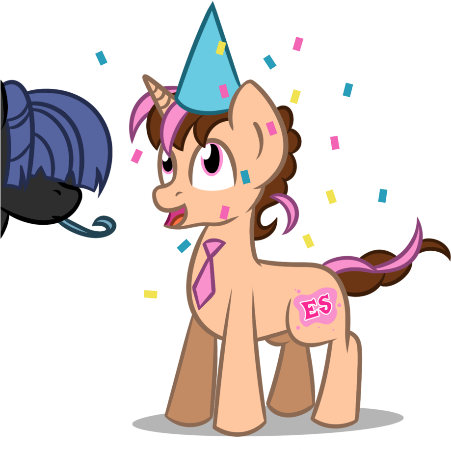 Daromius, Birthday, Confetti, Hat, Male, Oc, Oc - Cartoon (1024x1024), Png Download