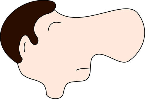 Male Man Nose Large Nose Nose Nose Nose No - Big Nose Clipart (495x340), Png Download