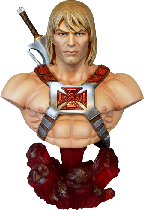 He-man Collectible Bust - Masters Of The Universe - He-man Bust (480x699), Png Download