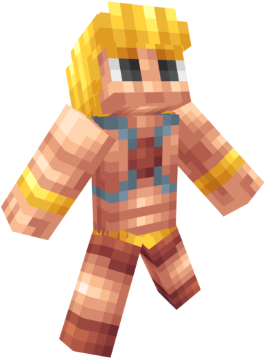 Svg Library He Man Minecraft Skin From Masters Of - Minecraft Pe He Man Skin (640x640), Png Download