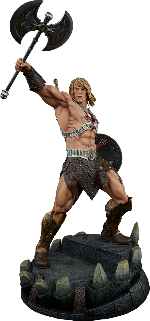 Heman Statue - Masters Of The Universe He-man 60cm Statue (480x1026), Png Download