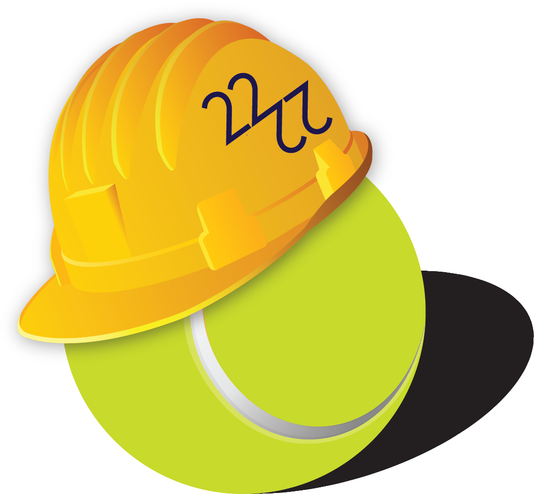 Hard Hat Tennis Ball - Hard Hat (1063x982), Png Download