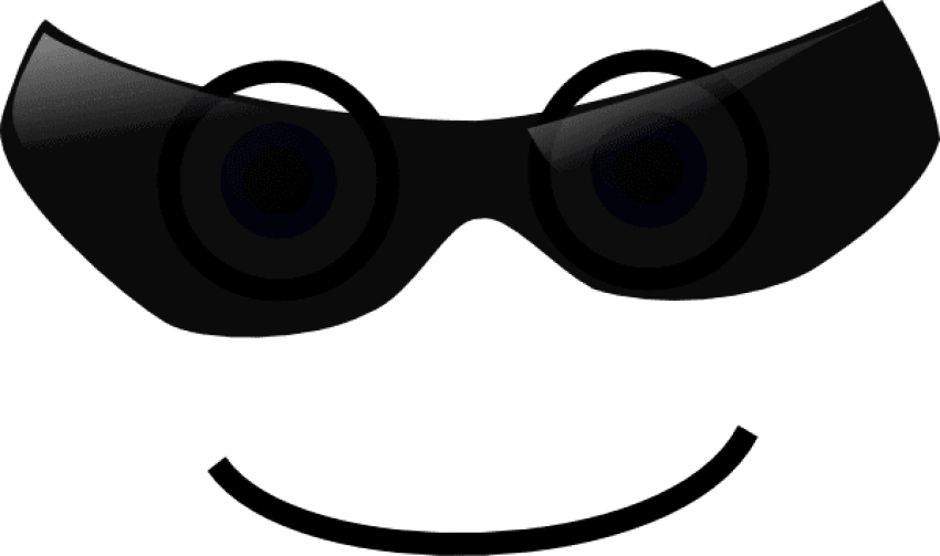 Sun With Sunglasses Clipart - Sunglasses Face Clip Art (600x355), Png Download