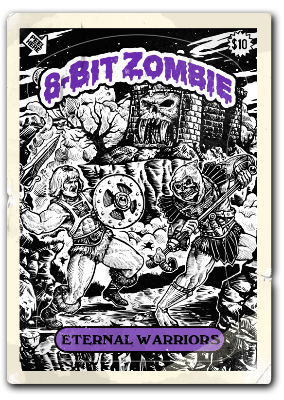 8 Bit Zombie Sold Out He Man - Peewee & Garbage Pail Mashup *oldskool Custom Artwork* (600x820), Png Download