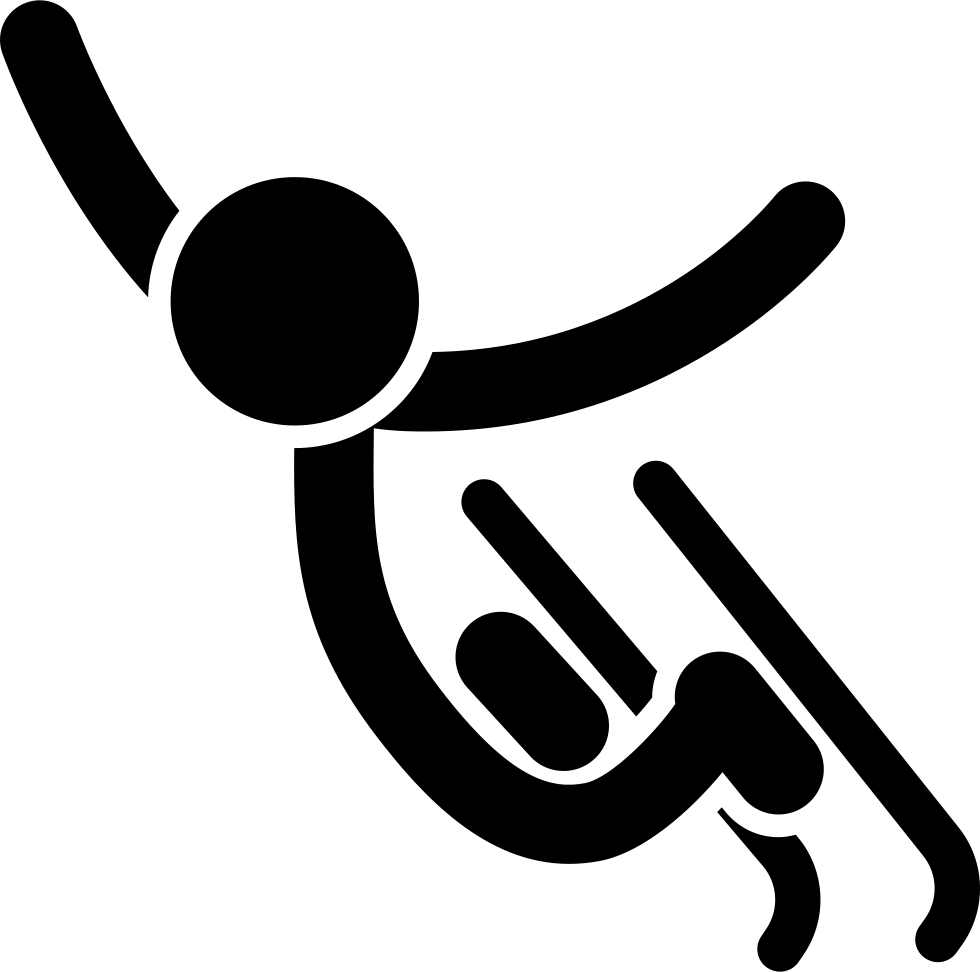 Png File - Skier Silhouette (980x972), Png Download