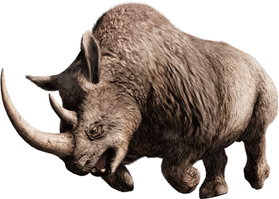 長毛犀牛 - Far Cry Primal Rhino (557x566), Png Download