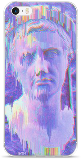 Melting Face - Vaporwave Phone Cases (600x600), Png Download
