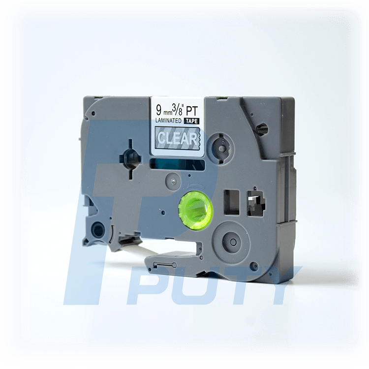 Compatible White On Clear Tze 125 Tz 125 9mm Laminated - Brother Tze-221 9mm Tape - Black On White-replacement (750x750), Png Download