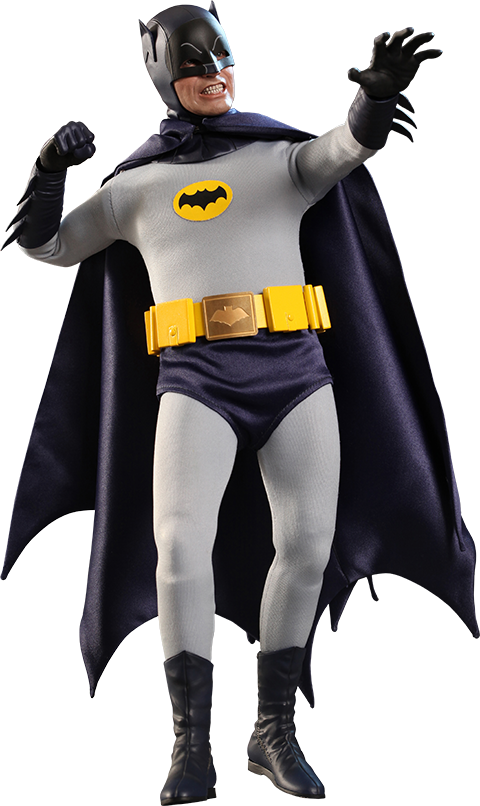 Dc Comics Sixth Scale Figure Batman - Hot Toys 1/6th 1966 Batman Figure Adam West By Hot (480x806), Png Download