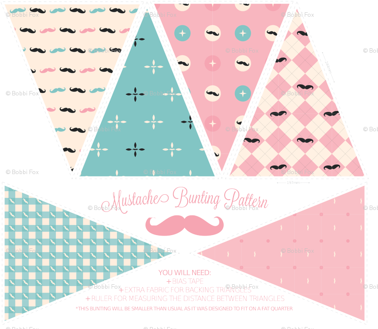 Pattern Bunting (787x674), Png Download