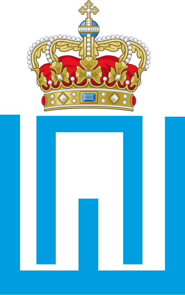 Symbol Of Prince Peter Of Greece - Royal Monogram Denmark (644x1024), Png Download