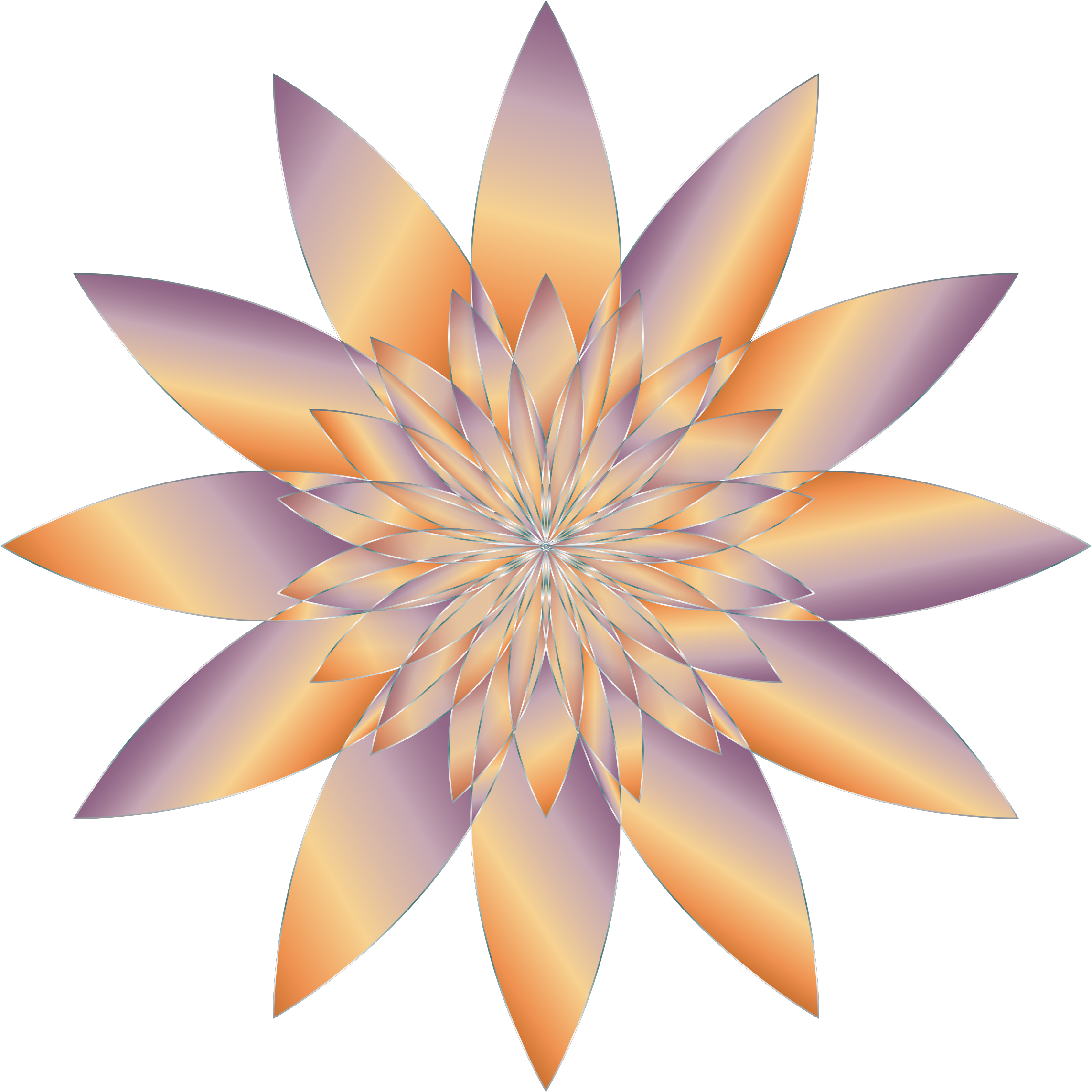 Chromatic Flower 19 No Background Graphic Royalty Free - Clip Art (2286x2286), Png Download