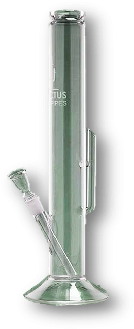 46cm Glass "cactus" Waterpipe - Toilet (356x683), Png Download