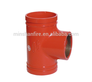 Ductile Iron Grooved End Fittings Cross For Fire Fighting - Pipe (350x350), Png Download