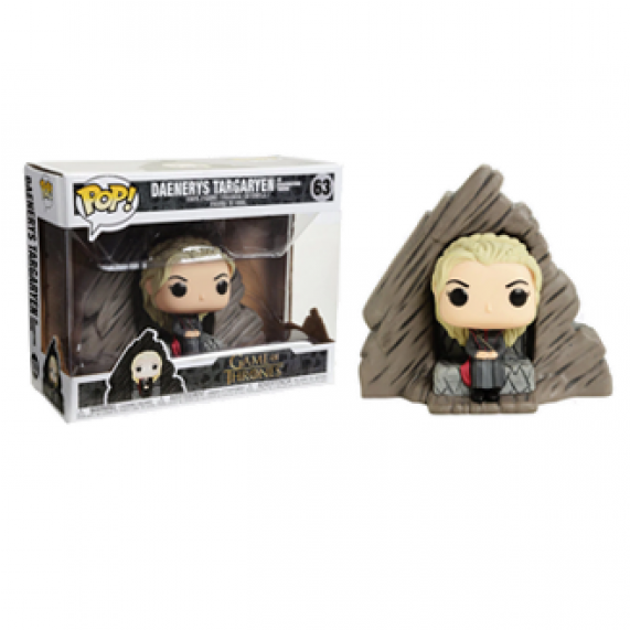 Vinyl Figure Daenerys Targaryen On Dragonstone Throne - Daenerys Pop Vinyl (570x741), Png Download