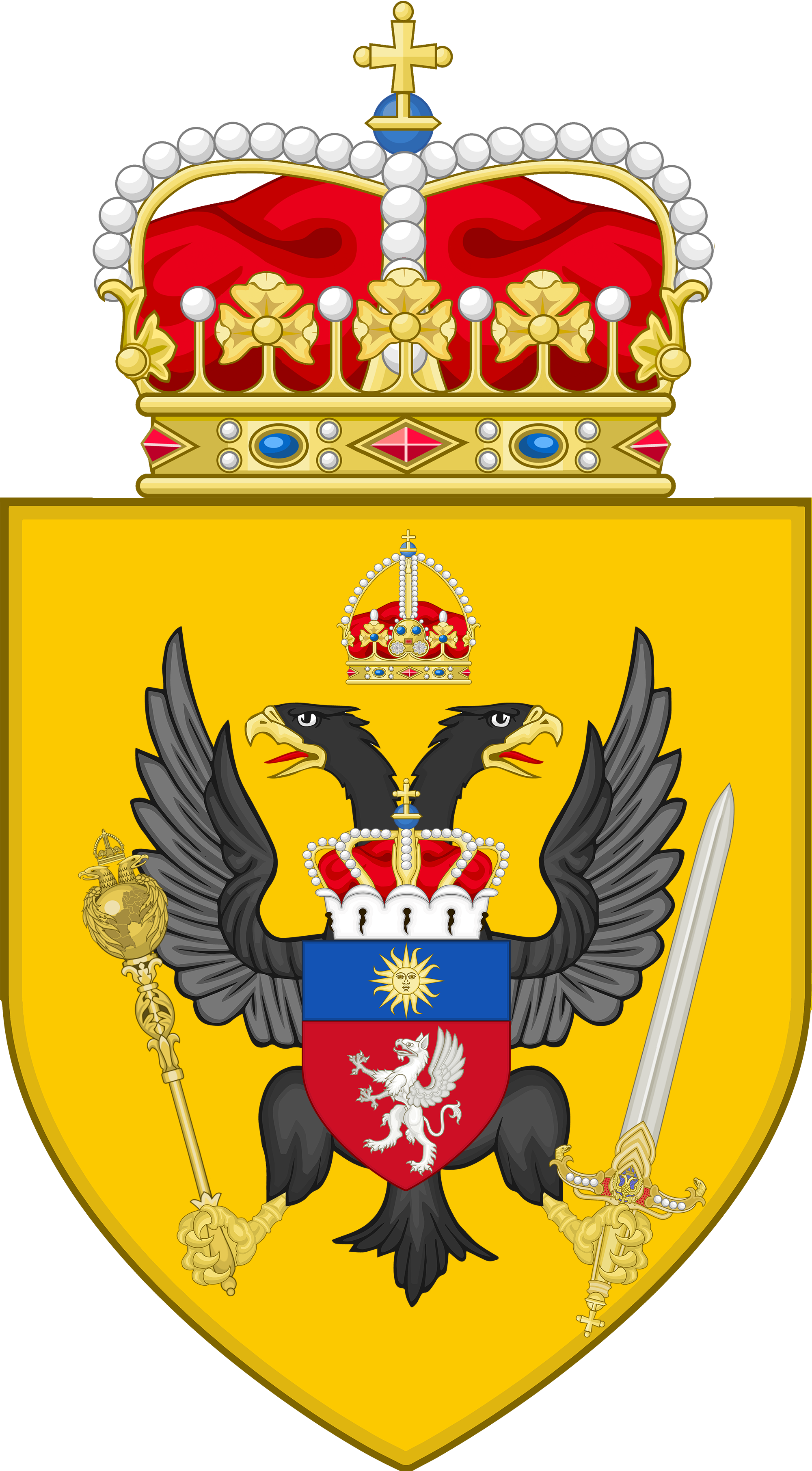 Crown Prince - Royal Crown Of Spain (2000x3622), Png Download