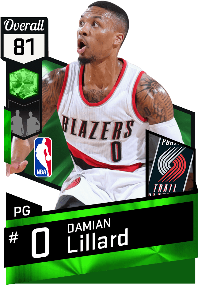 Mtdb Nba 2k17 - Nba 2k17 Damian Lillard (651x941), Png Download