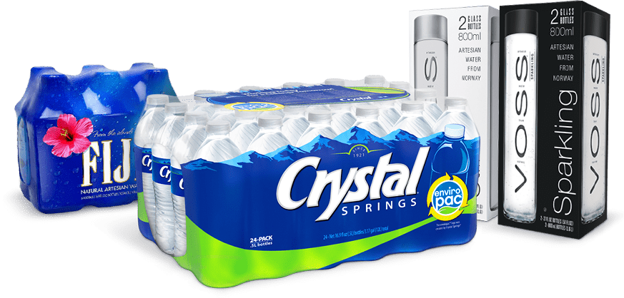 Crystal Springs Beverage Home Delivery - Artesian Water 330 Ml 11.2 Oz Pack (873x418), Png Download