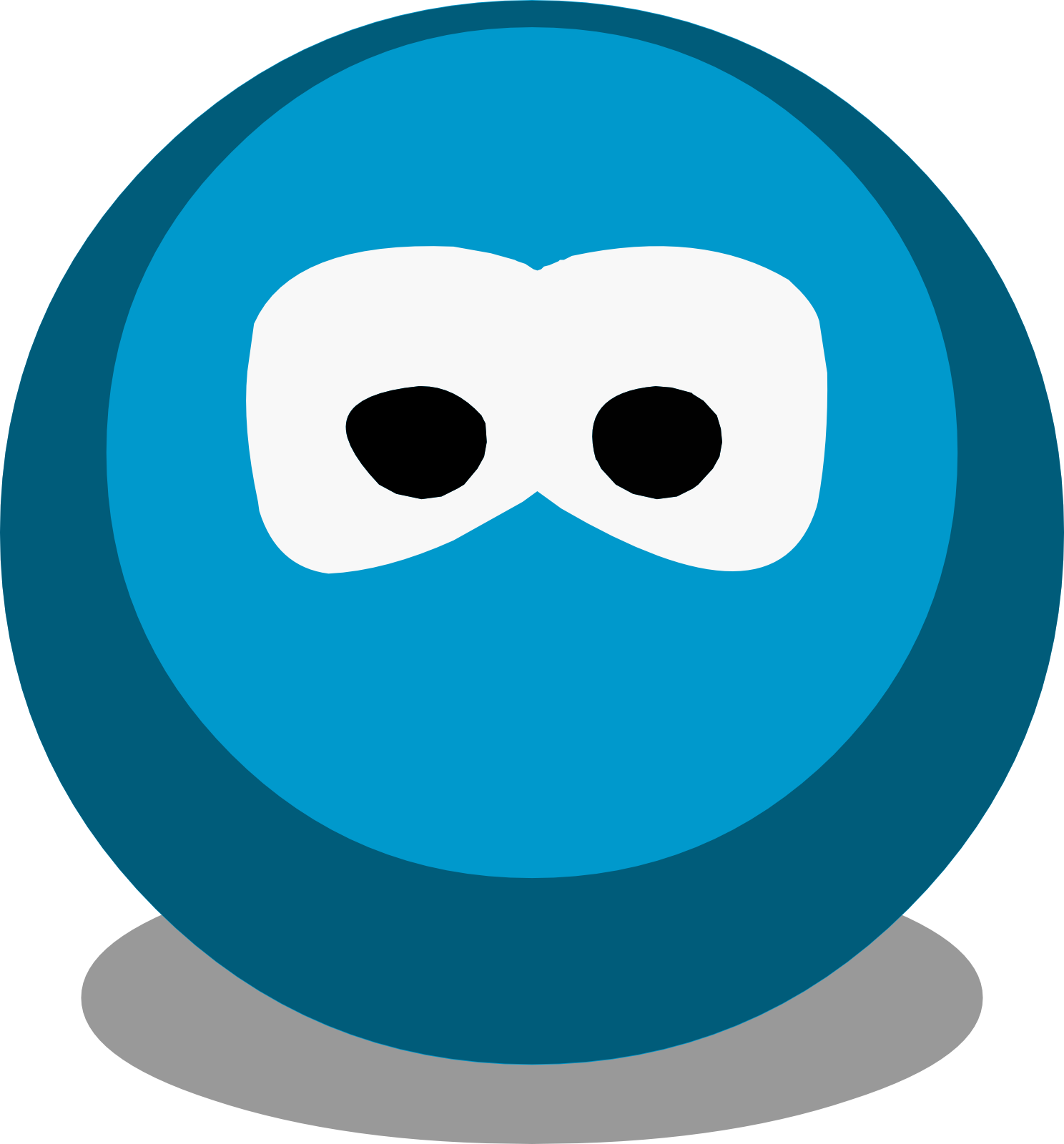 Light Blue Icon - Club Penguin Blue Color (1488x1600), Png Download