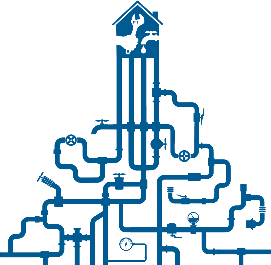 Plumbing Design - Water Pipes Illustration (1200x905), Png Download