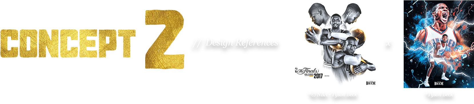 Nba Online Cover Art On Behance Png Tyson Beck Damian - Number (2000x500), Png Download