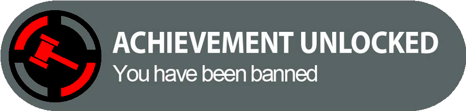 Achievement Unlocked You Have Been Banned Png Clipart - Brussels Intercommunal Transport Company (960x291), Png Download