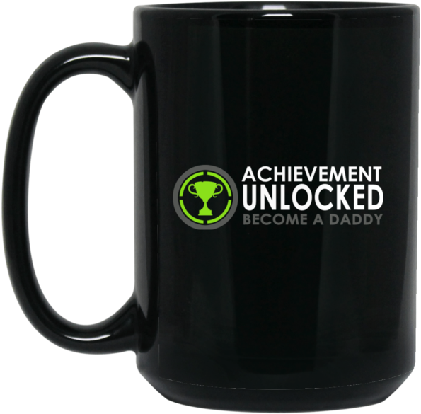 Father's Day Mug Achievement Unlocked Become A Daddy - My Waifu Loves Me (600x600), Png Download
