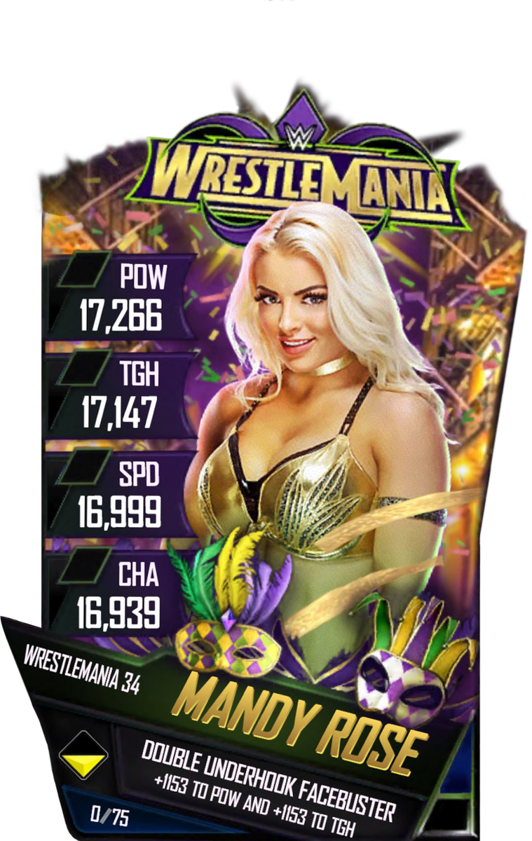 Wwe Supercard Wrestlemania 34 Cards (733x1158), Png Download
