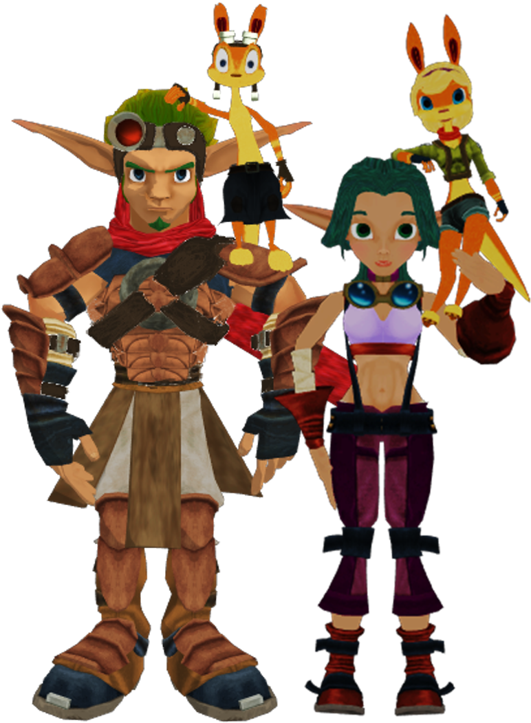 Jak And Daxter Images Jak X Keira Hagai And Daxter - Jak Ottsel (1020x1299), Png Download