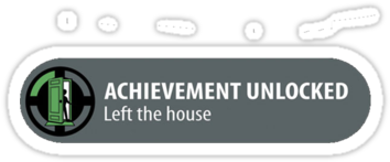 Achievement Unlocked - Achievement Unlocked Left The House (375x360), Png Download