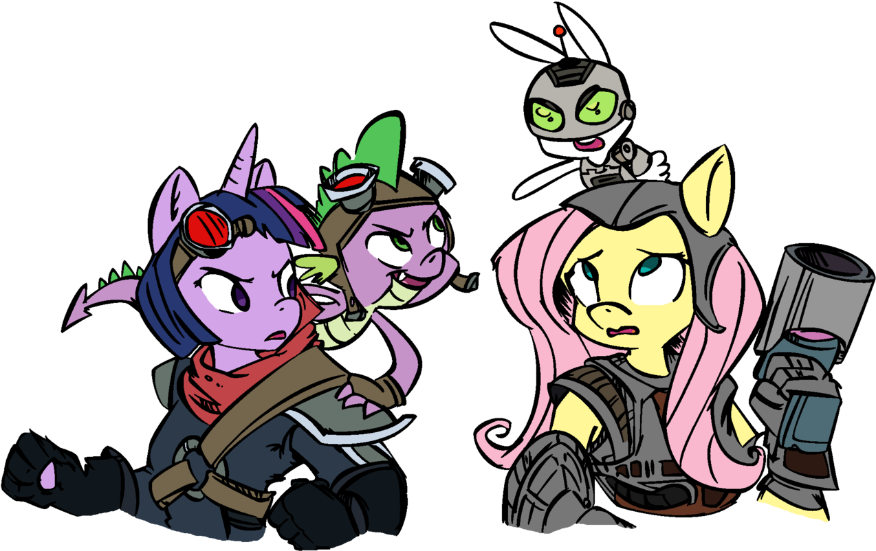 Angel Bunny, Anthro, Artist Needed, Colored, Crossover, - Playstation All Stars Battle Royale Ratchet (1280x808), Png Download