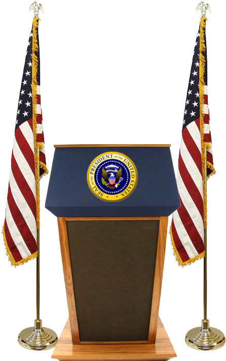 Presidential Stickers Messages Sticker-5 - Us Flag Store Indoor American 9ft. Oak Flag Pole Kit (480x860), Png Download
