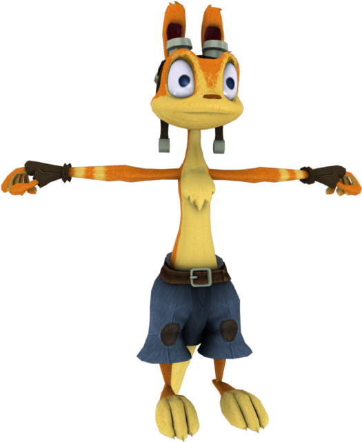 Download Zip Archive - Jak And Daxter Model (750x650), Png Download