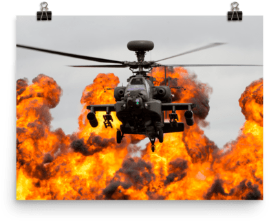 Apache Helicopter Putting On A Display - Boeing Ah-64 Apache (600x600), Png Download