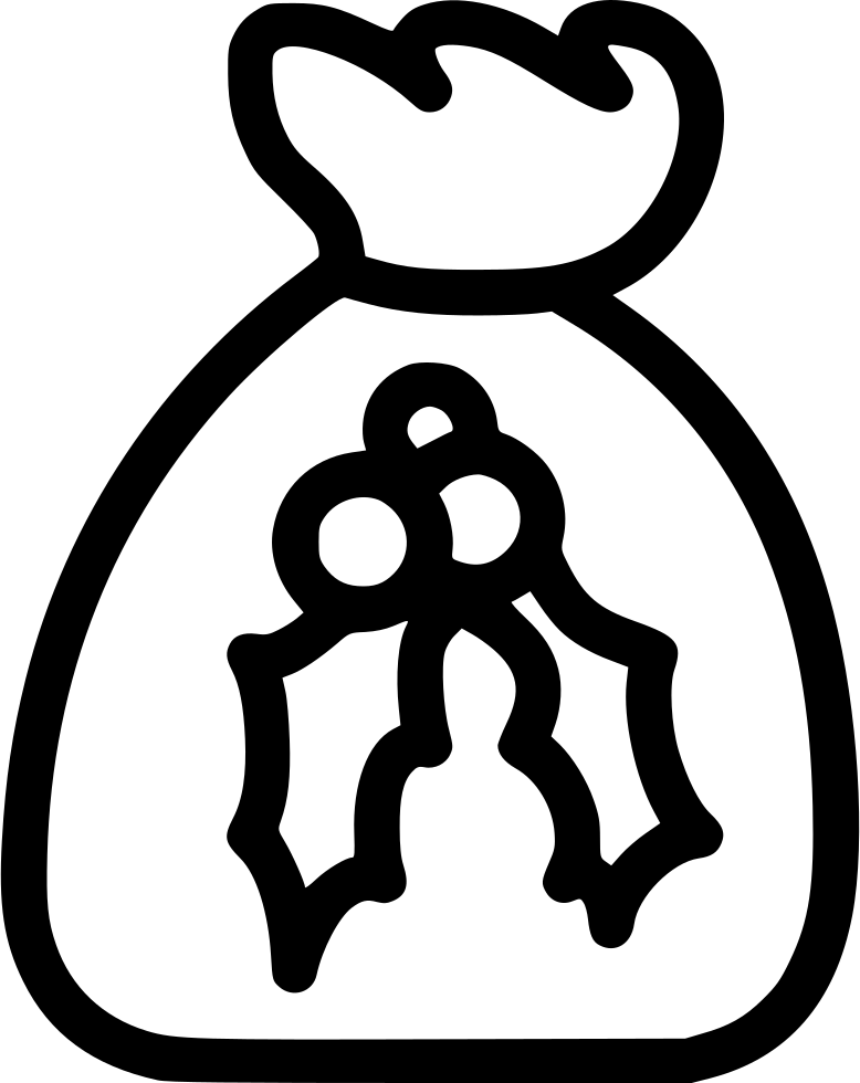 Santa Bag - - Gift (778x980), Png Download