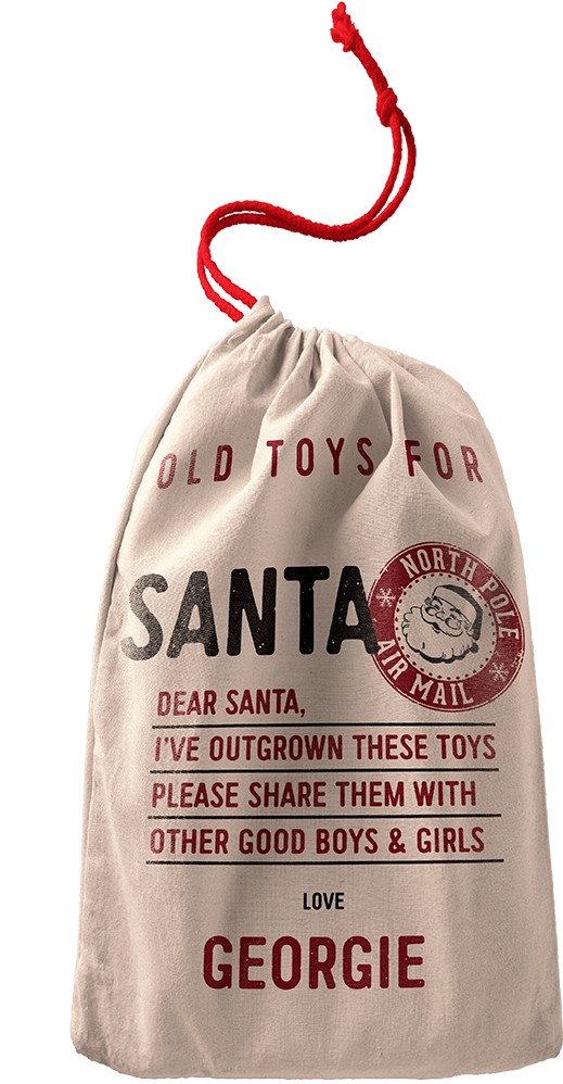 A Bag For Santa - Santa Claus (1024x1024), Png Download