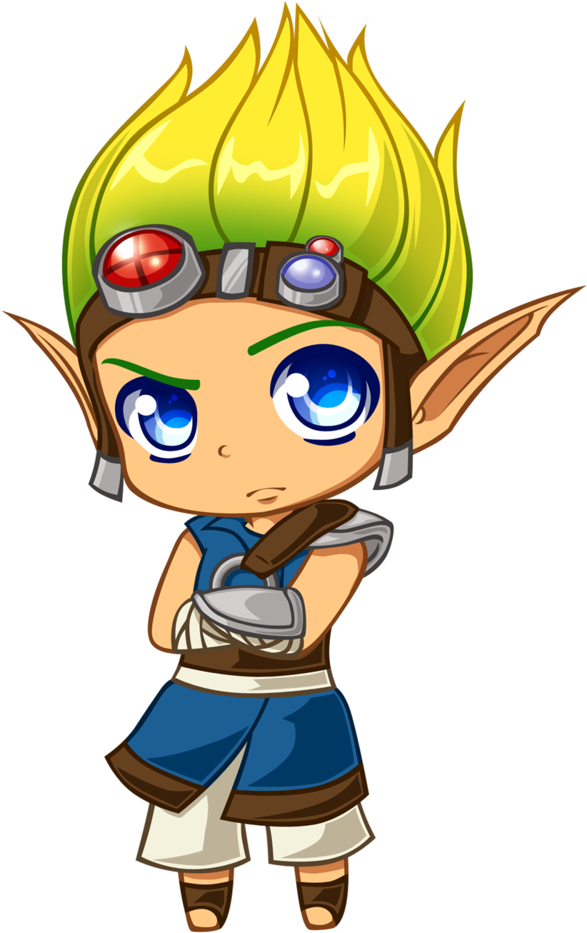 Ouo Wittle Jakie -will Art Challenge, Jak & Daxter, - Jak And Daxter Chibi (1024x1353), Png Download