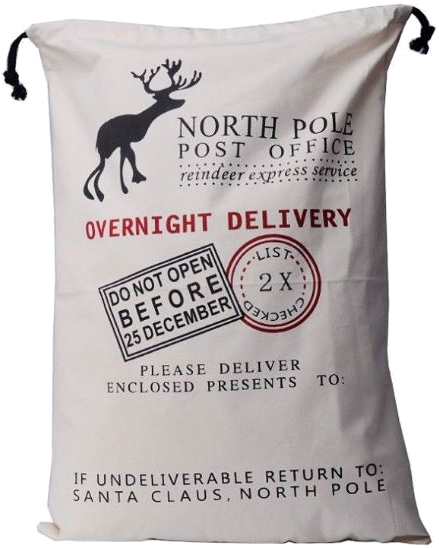 Personalized Santa Sacks Santa Bag Gift Bag - Santa Sacks (474x555), Png Download