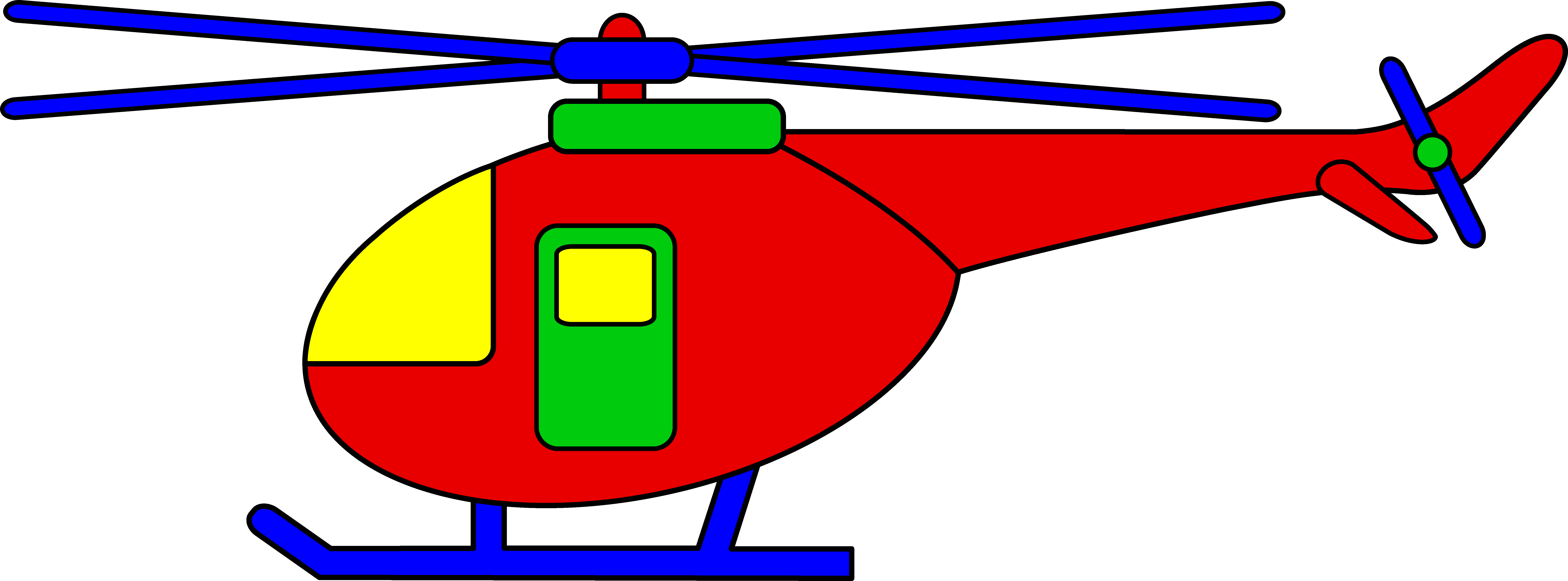 Chopper Clipart - Helicopter Clipart (8532x3160), Png Download