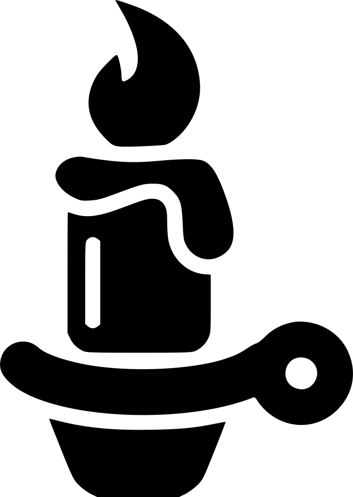 Christmas Candle - (696x980), Png Download