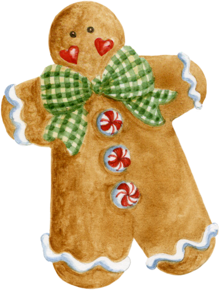 Biscuit, Bonhomme - Christmas Day (430x570), Png Download