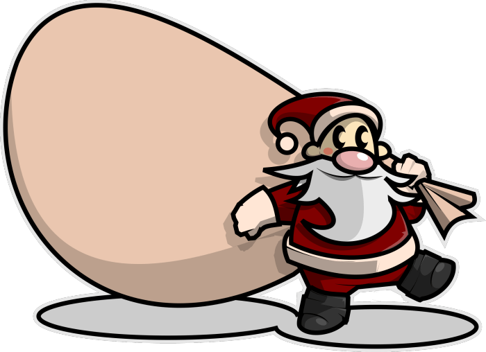 Free To Use Public Domain Santa Claus Clip Art (700x508), Png Download