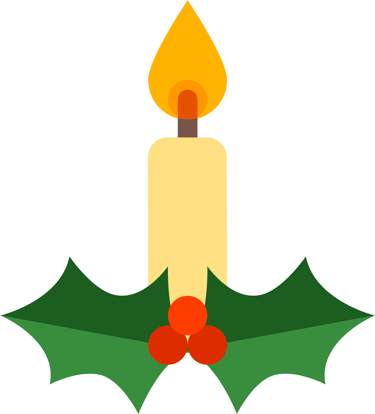 Christmas Candle Png Download - Icon (1600x1600), Png Download
