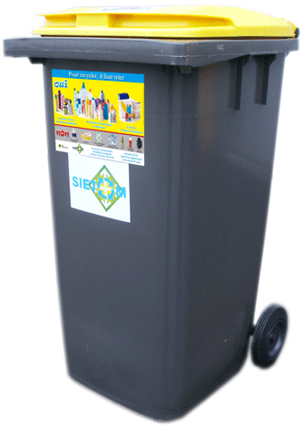 Bac Jaune Coll - Plastic (389x500), Png Download