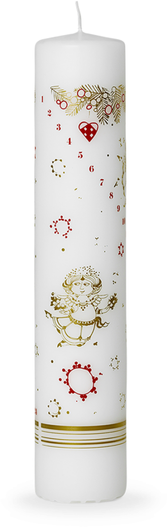 Christmas Tales Advent Candle White Ø5 - Kalenderlys (460x460), Png Download