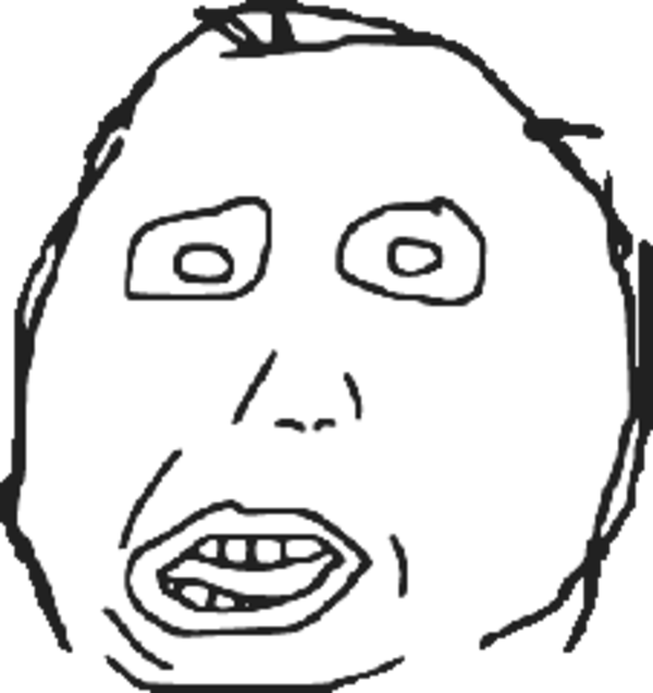 Derp Meme Image Harp Darp Herp Image Library Png Derp - Rage Comic Stupid Face (600x637), Png Download