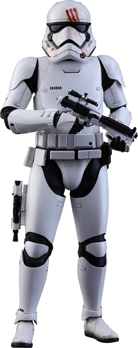 Finn Action Figure - Hot Toys Finn (first Order Stormtrooper Version) (480x1205), Png Download